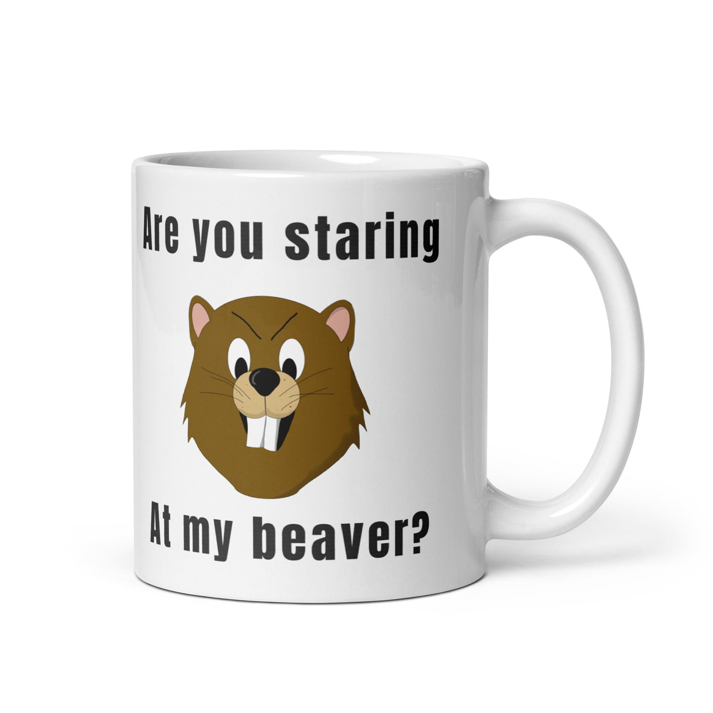 Are you staring at my Beaver? - White glossy mug All bearded clam bever coffee coffee addict Coffee Humor Coffee is Life Coffee Lover Coffee Shop Coffee Snob Coffee Time FB moms day pussy vagina