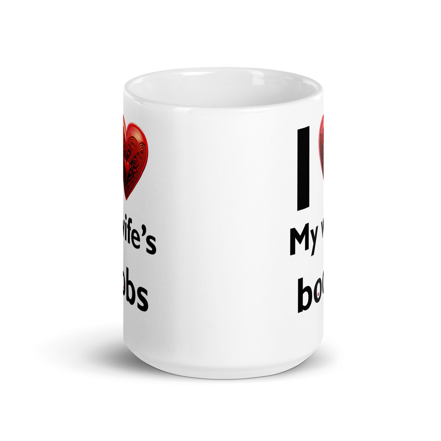 I love my wife's boobs - White glossy mug adult mug All birthday gift boss gift Christmas gift co-worker gift coffee mug coworker gift custom mug dads day gift dishwasher safe mug FB fiance gift funny coffee mug funny mug gift for dad gift for grandpa gift for her gift for him gift for husband gift for mom gift for wife gift idea mug Unique gift