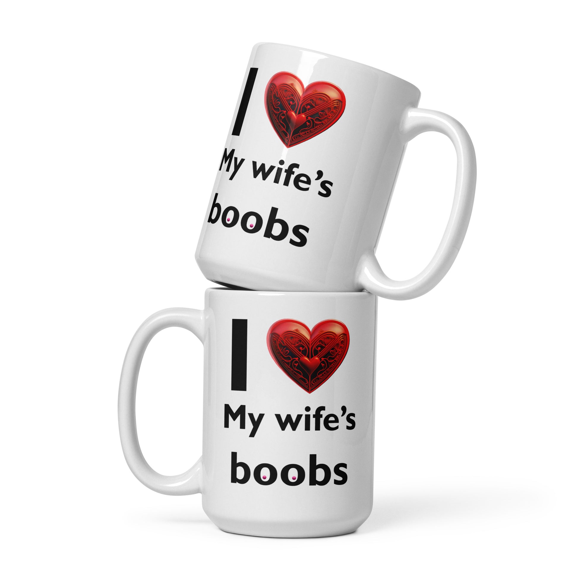 I love my wife's boobs - White glossy mug adult mug All birthday gift boss gift Christmas gift co-worker gift coffee mug coworker gift custom mug dads day gift dishwasher safe mug FB fiance gift funny coffee mug funny mug gift for dad gift for grandpa gift for her gift for him gift for husband gift for mom gift for wife gift idea mug Unique gift