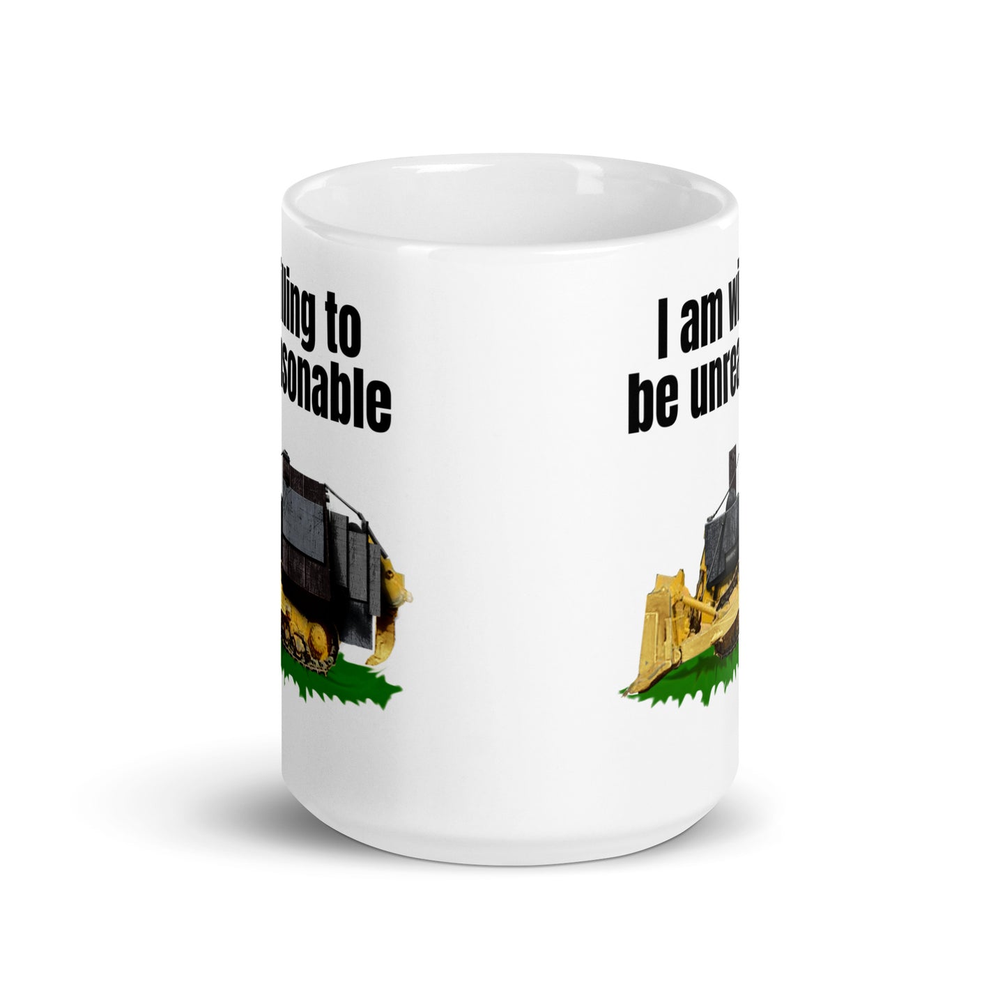 I am willing to be unreasonable - White glossy mug 1776 American Revolution Caffeine Coffee Addiction Coffee Beans Coffee Break Coffee Humor Coffee is Life Coffee Lover Coffee Snob Coffee Time dont tread on me Espresso freedom freedumb Java kill dozer killdozer Latte liberal tears libertarian liberty liberty snake Mocha Morning voluntary voluntaryism