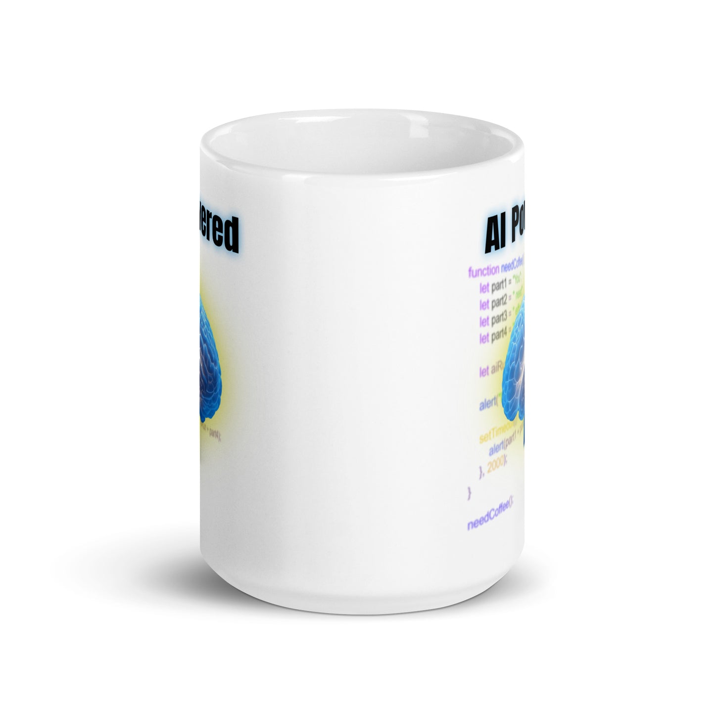 A.I. Powered mug AI All Artificial Ingelligence BlueSky Coffee Time dad dad jokes dads day dads day gift fathers day FB Funny Sarcastic Mug gift for dad Mocha stocking stuffer