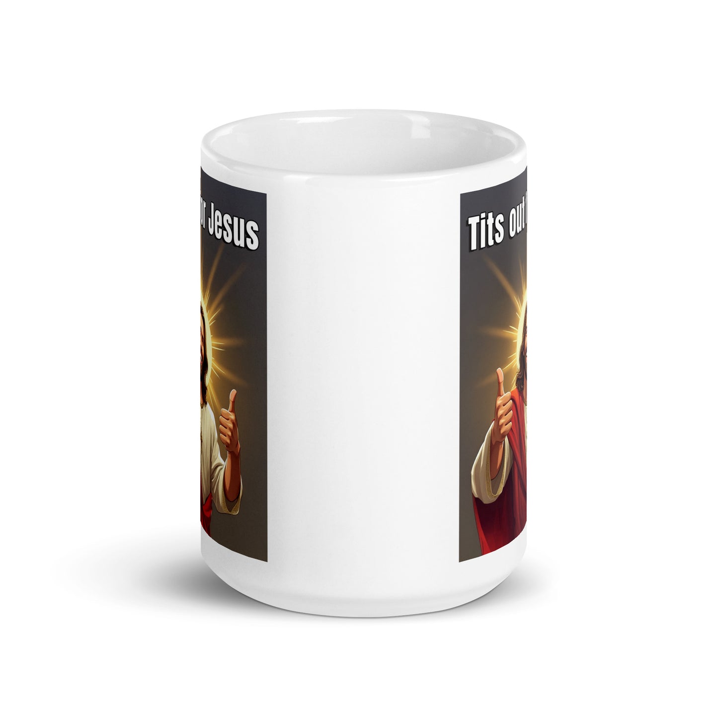 Tits out for Jesus mug 2 All Caffeine catholic Christian gift Christmas gift Coffee Time FB gift for mom gift for wife Java jesus jesus meme Mocha religion religious gift stocking stuffer