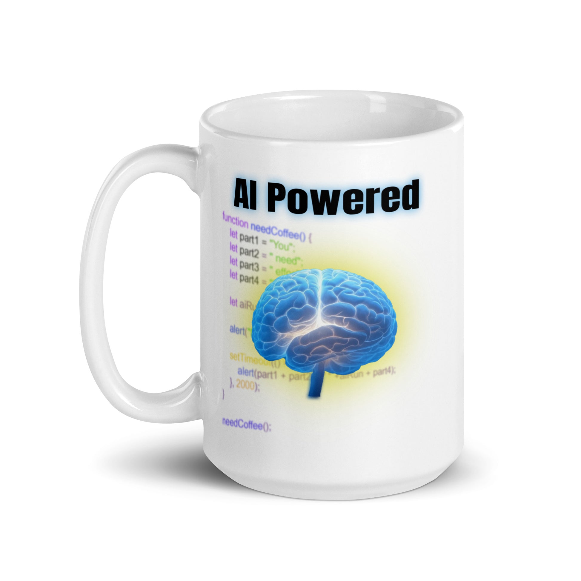 A.I. Powered mug AI All Artificial Ingelligence BlueSky Coffee Time dad dad jokes dads day dads day gift fathers day FB Funny Sarcastic Mug gift for dad Mocha stocking stuffer