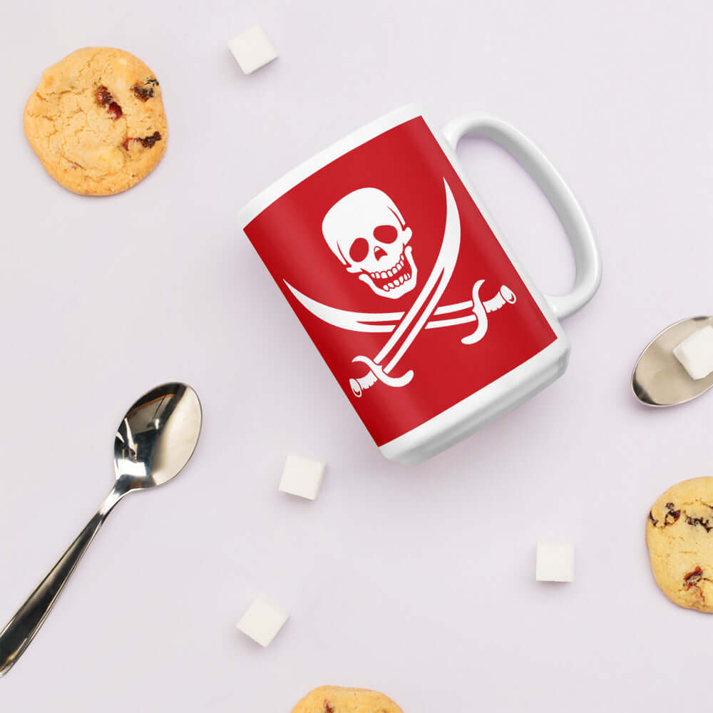 Pirate Mug - No Quarter. All Caffeine Coffee Addiction Coffee Beans Coffee Break Coffee Humor Coffee is Life Coffee Lover Coffee Shop Coffee Snob Coffee Time Espresso FB Funny Quotes Humor Java Latte Mocha Morning No quarter pirate pirate flag pirate mug Procaffeinating Sarcasm Wordplay