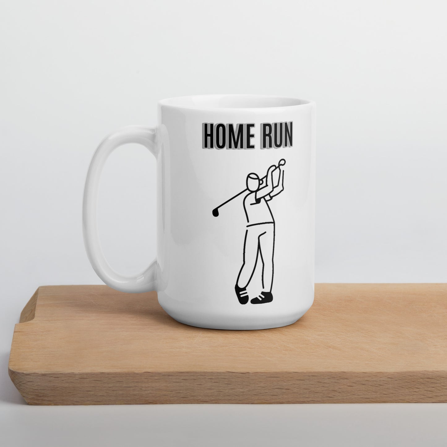 Home Run - Coffee Mug adult mug coffee mug custom mug dads day gift dishwasher safe mug funny coffee mug funny mug gift for dad gift for grandpa gift for her gift for him gift for mom gift for sister gift for wife golf Home Run meme mug moms gift mug sports Unique gift