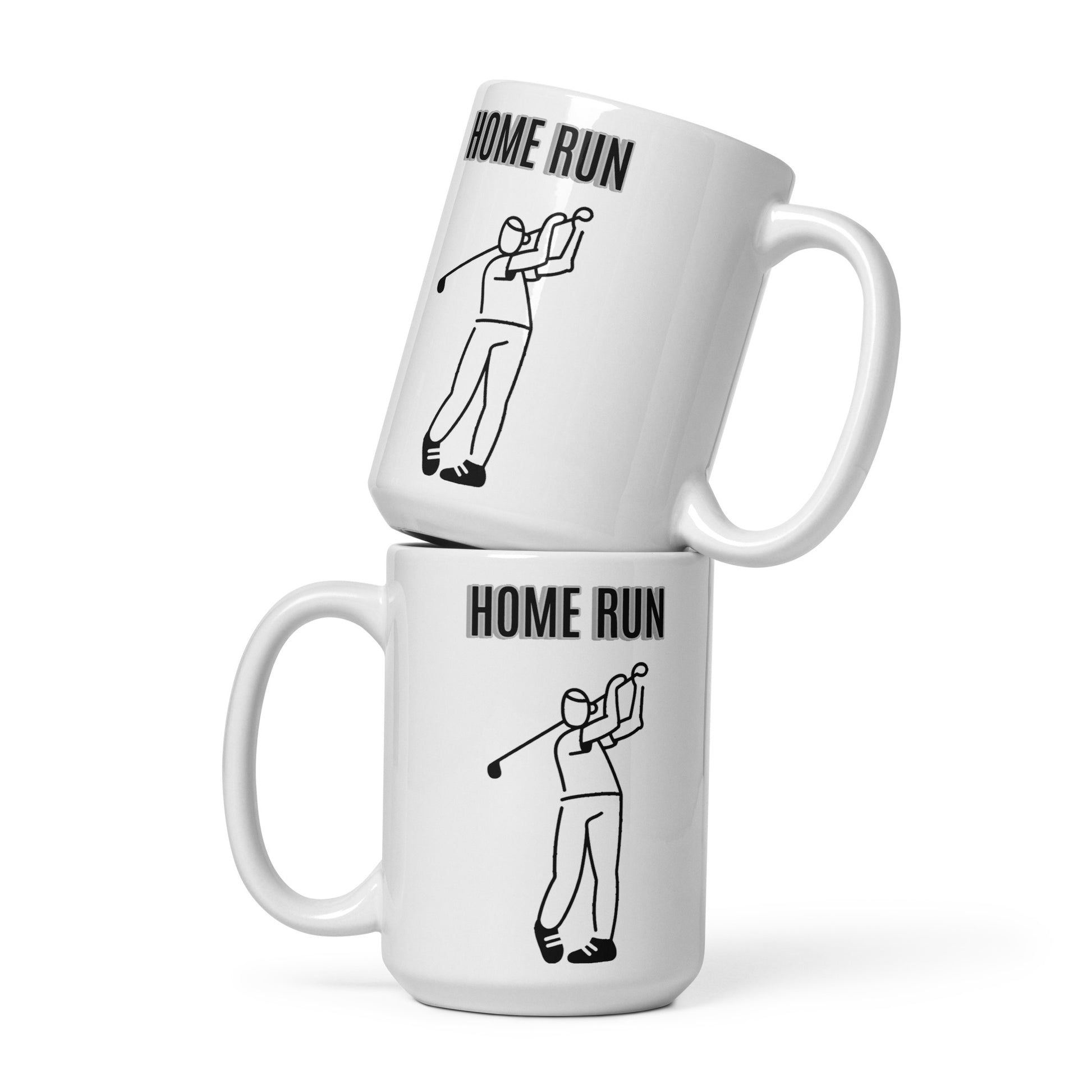 Home Run - Coffee Mug adult mug coffee mug custom mug dads day gift dishwasher safe mug funny coffee mug funny mug gift for dad gift for grandpa gift for her gift for him gift for mom gift for sister gift for wife golf Home Run meme mug moms gift mug sports Unique gift