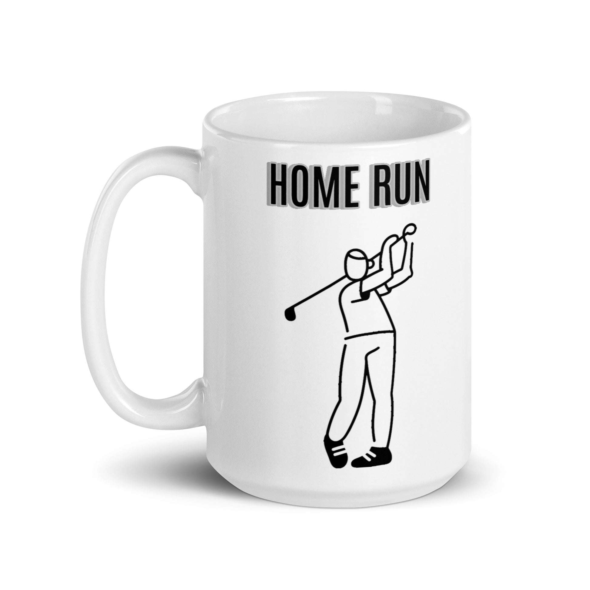 Home Run - Coffee Mug adult mug coffee mug custom mug dads day gift dishwasher safe mug funny coffee mug funny mug gift for dad gift for grandpa gift for her gift for him gift for mom gift for sister gift for wife golf Home Run meme mug moms gift mug sports Unique gift