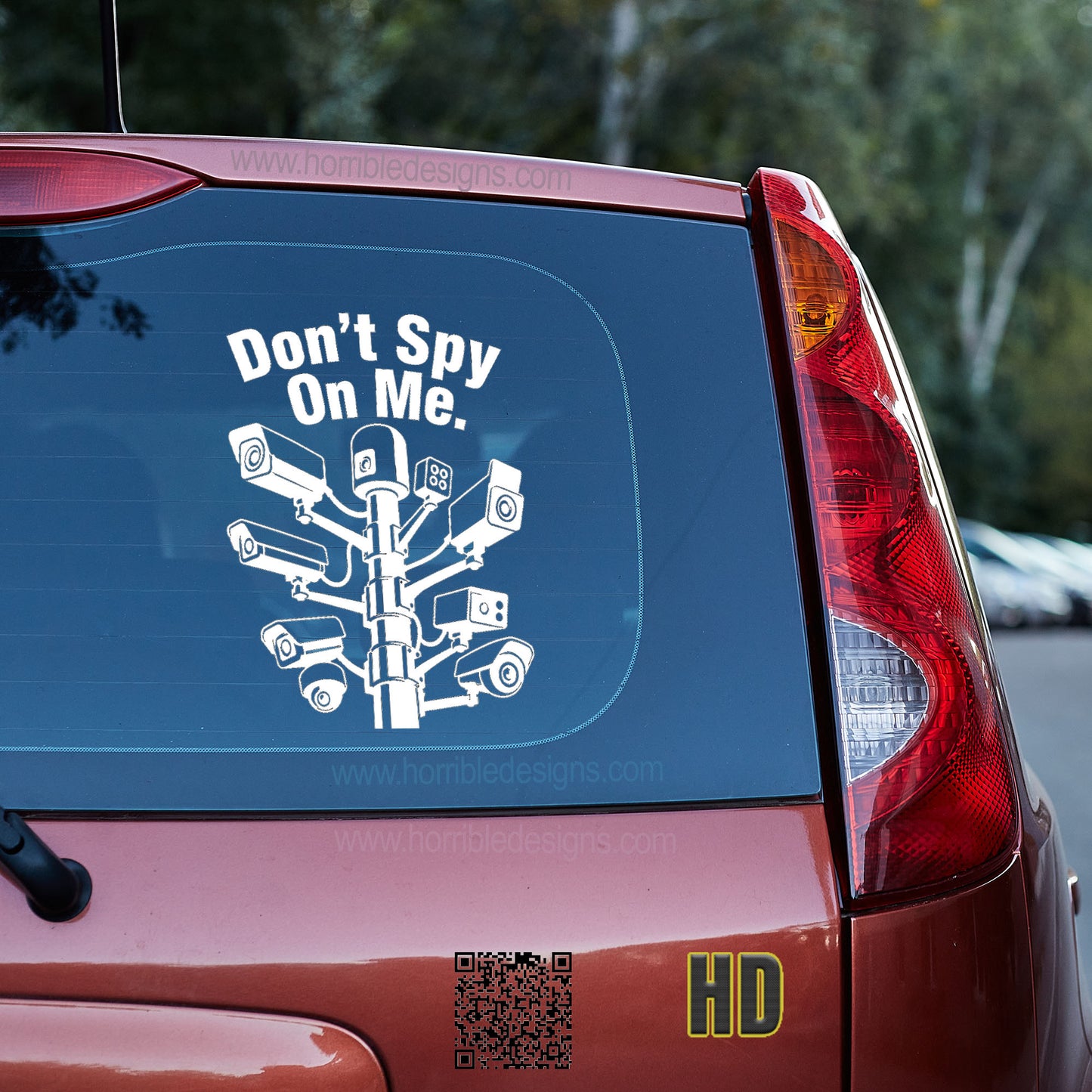 Don't Spy On Me Vinyl decal 4th amendment De Flock decal stickers Decals for cars Decals for Trucks DeFlock Flock GETTR minivan sticker SUV decals truck decals window decal car Window decals window decor