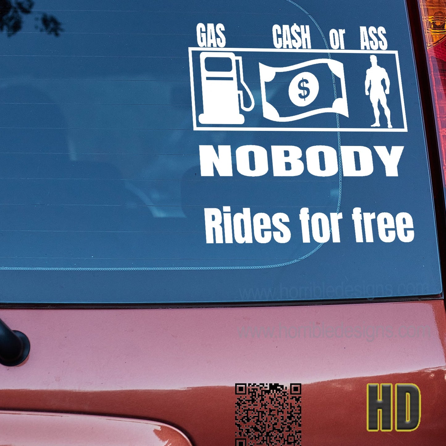Gas Cash or Ass, nobody rides for free vinyl decal 2 All decal stickers Decals for cars Decals for Trucks decals for tumblers FB minivan sticker SUV decals truck decals window decal car Window decals window decor
