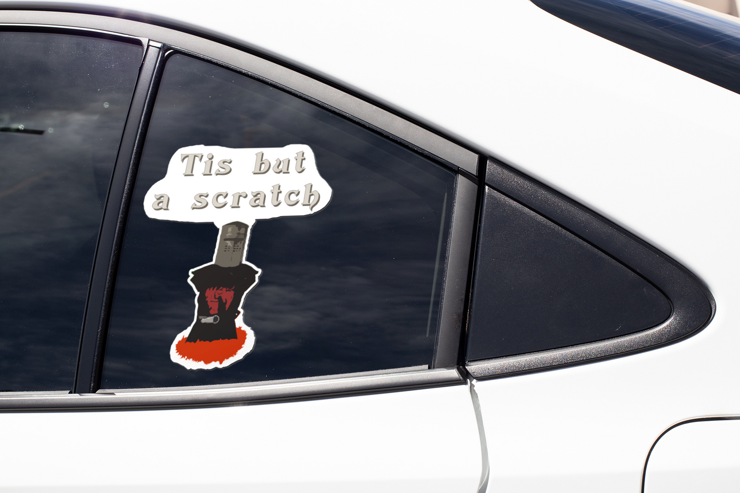 Tis but a scratch - Bubble-free stickers
