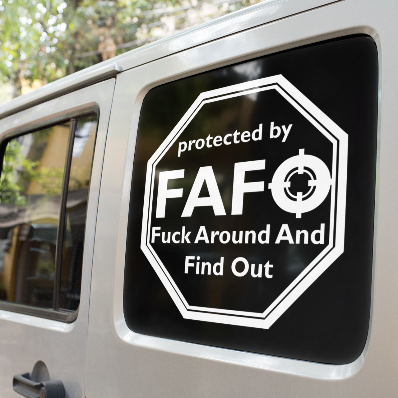 Protected by FAFO- Vinyl decal 2A boss gift car decor car lovers dads day gift dont tread on me F around and find out FAAFO FAFO gift for dad gift for grandpa gift for her gift for him gift for husband gift for mom gift for sister gift for wife liberty moms gift screw around and find out Unique gift Vinyl Vinyl decals vinyl sticker Vinyl stickers window decal window sticker