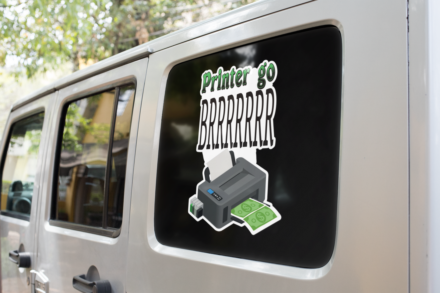 Printer go BRRRRRRRR sticker dads day gift Die cut stickers funny sticker funny stickers Kiss cut stickers LOL sticker meme sticker Peel and stick stickers