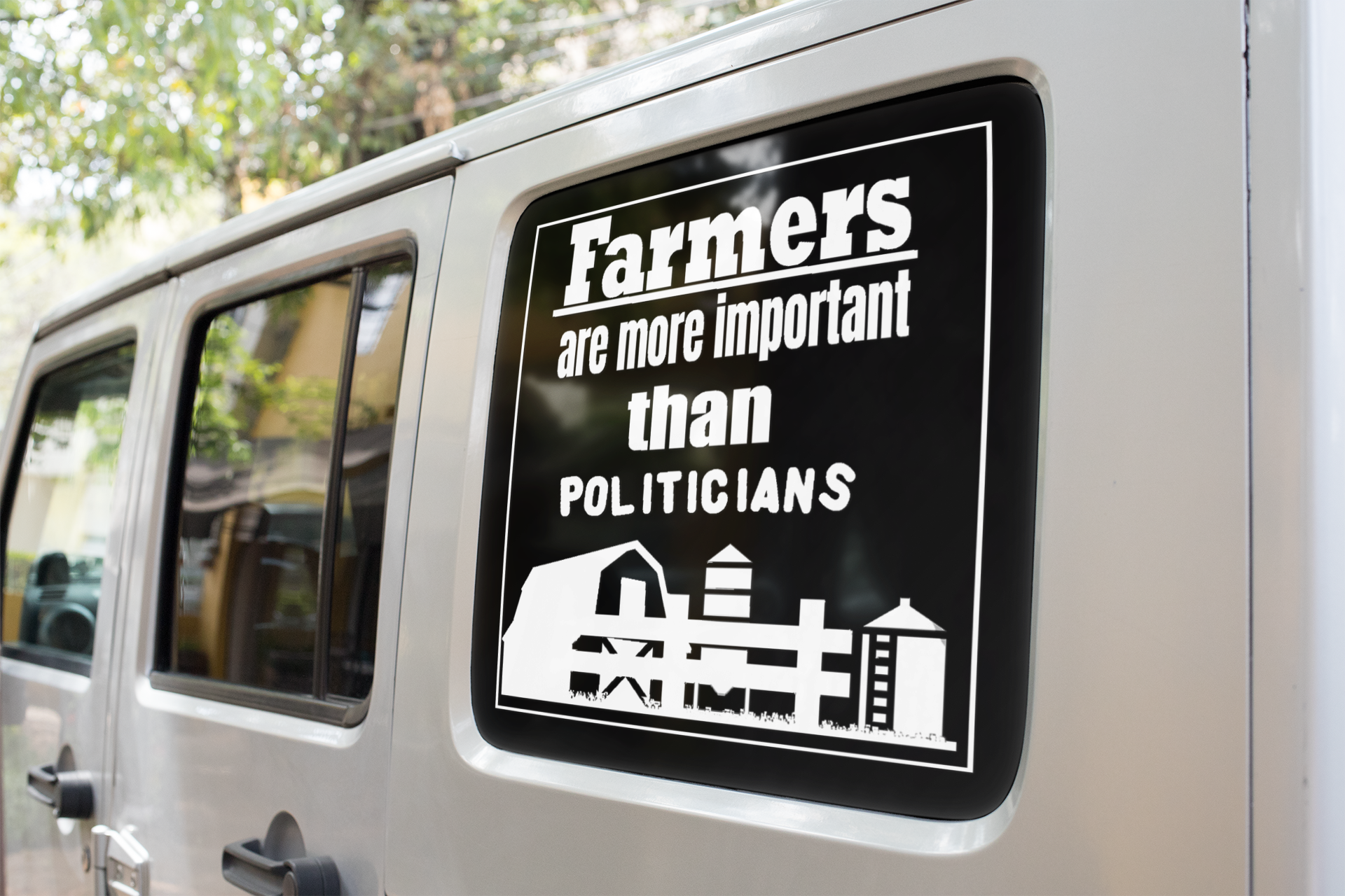 Farmers are more important than Politicians vinyl decal sticker All boss gift car decor dads day gift FB gift for dad gift for grandpa gift for her gift for him gift for husband gift for mom gift for sister gift for wife moms gift Unique gift Vinyl Vinyl decals vinyl sticker Vinyl stickers window decal window sticker