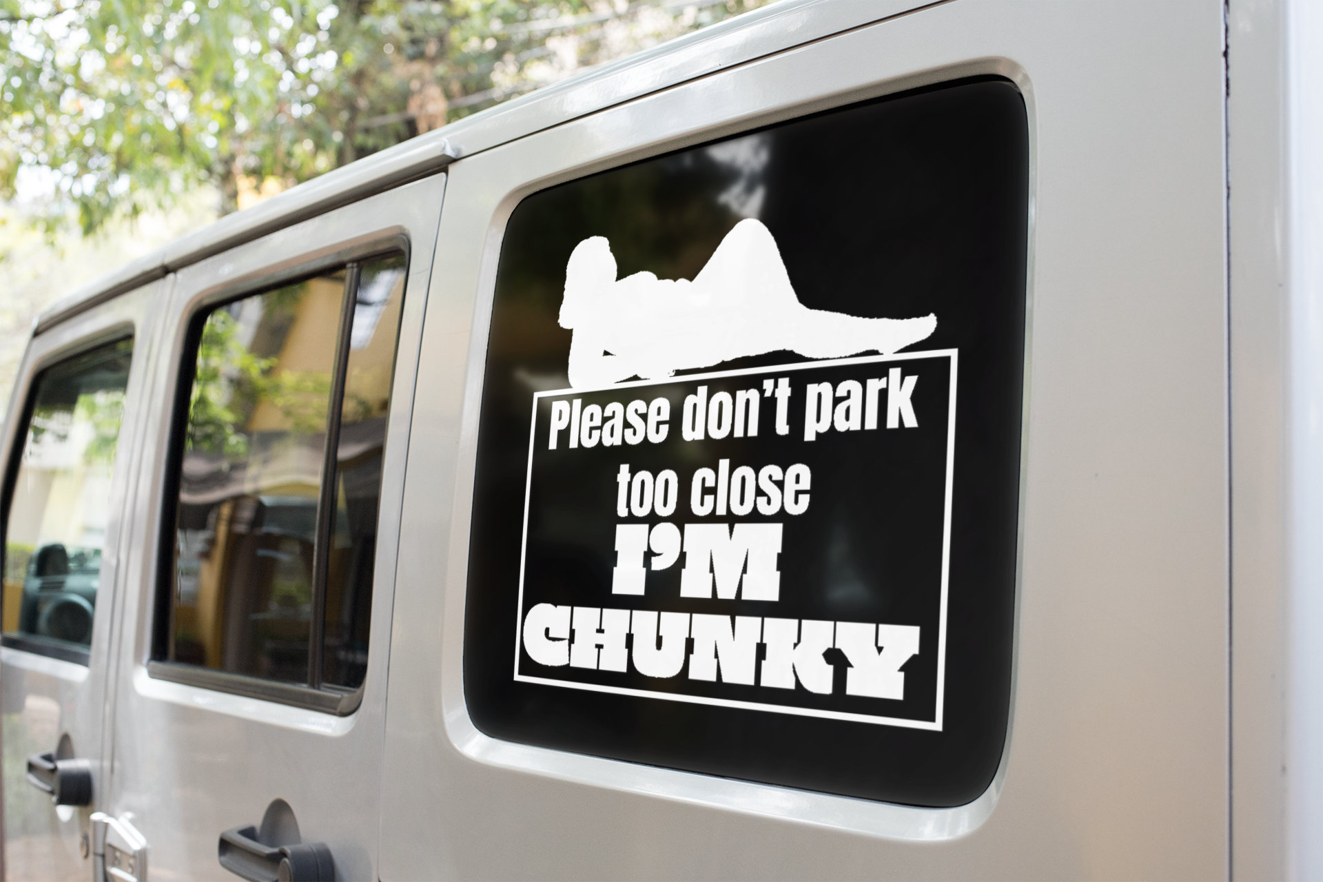 Don't park too close, I'm chunky Vinyl decal boss gift car decor dads day gift gift for dad gift for grandpa gift for her gift for him gift for husband gift for mom gift for sister gift for wife moms gift Unique gift Vinyl Vinyl decals vinyl sticker Vinyl stickers window decal window sticker