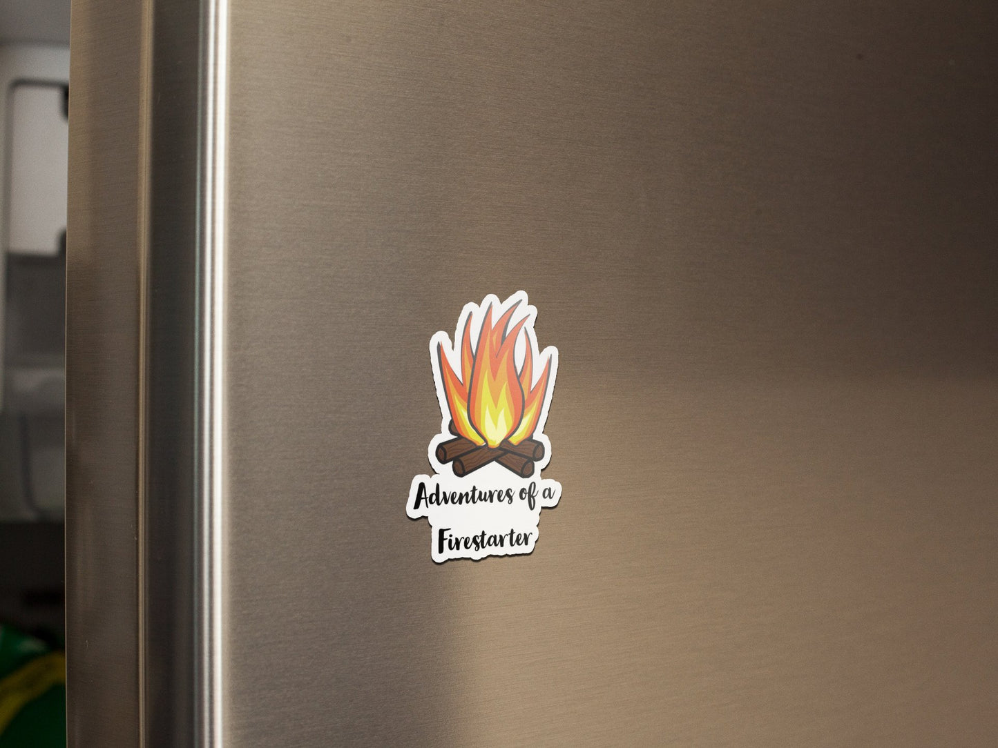 Adventures of a Firestarter - refrigerator magnet