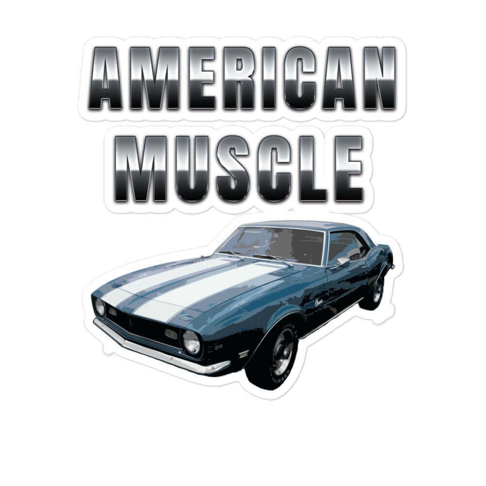 American Muscle - Chevy Camaro Z28 - Bubble-free stickers All American Muscle chevrolet chevy FB Muscle Car sticker water proof sticker z28