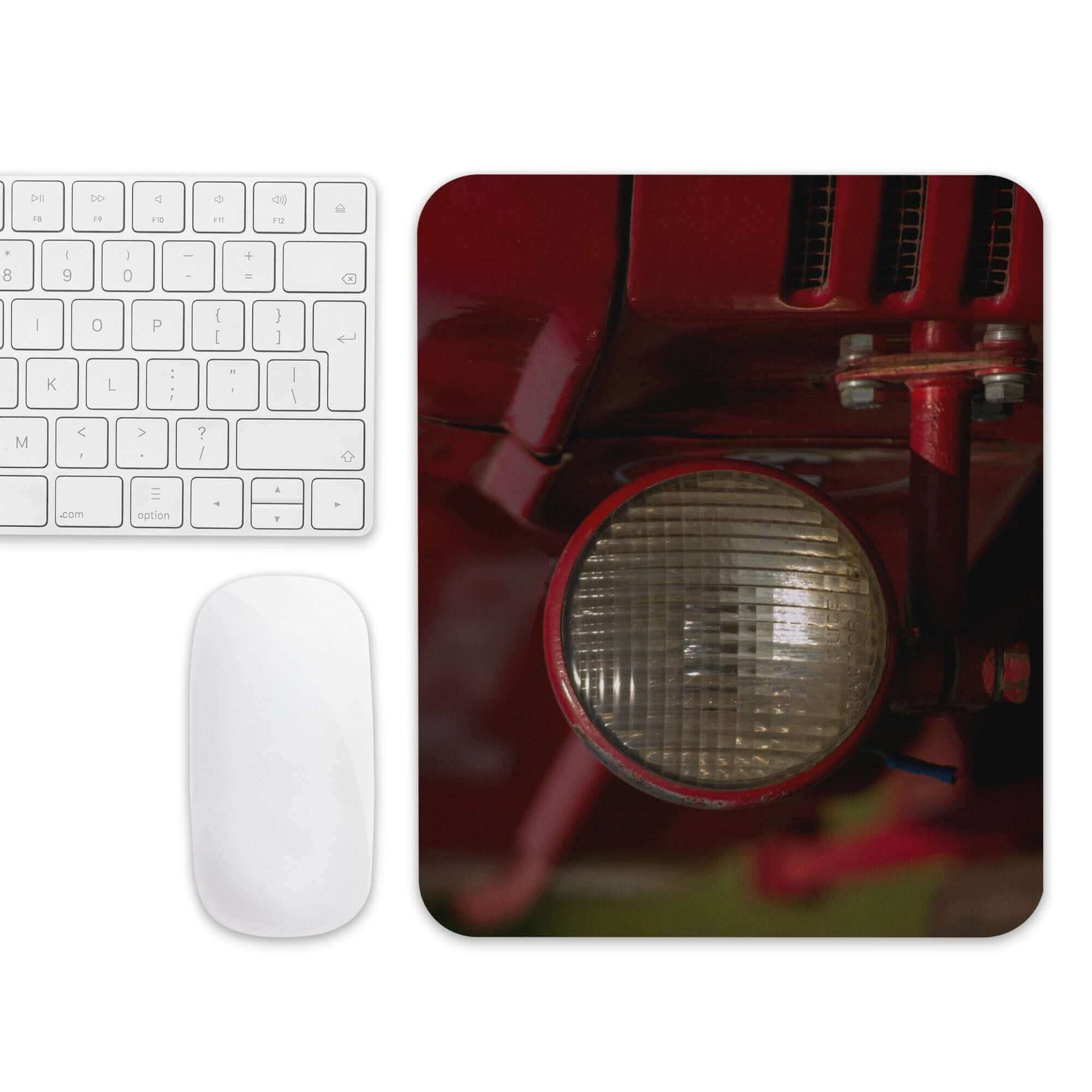 Close up of tractor headlight - Mouse pad farm farmer farming headlight IH tractor tractors