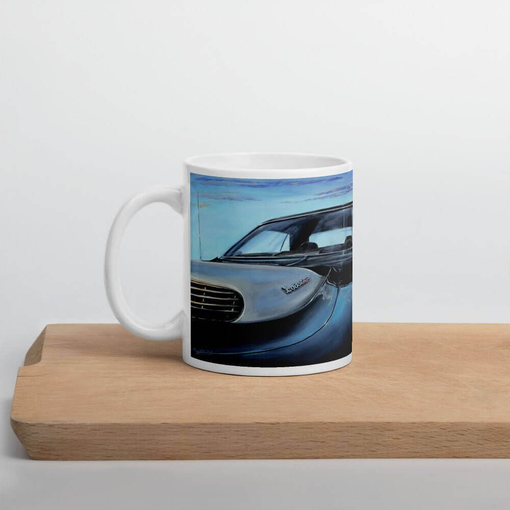 CUDA 440 - 6 - MaddK Studio- White glossy mug adult mug American Made American Muscle coffee mug CUDA 440 CUDA 440 6 pack dishwasher safe mug hand made Handmade MaddK Made In America made in USA mug MUSCLE Muscle Car Muscle Kar Small Business Made