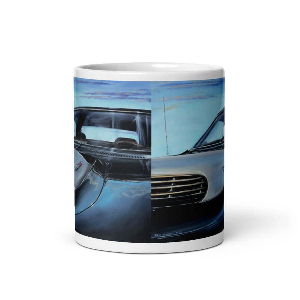 CUDA 440 - 6 - MaddK Studio- White glossy mug adult mug American Made American Muscle coffee mug CUDA 440 CUDA 440 6 pack dishwasher safe mug hand made Handmade MaddK Made In America made in USA mug MUSCLE Muscle Car Muscle Kar Small Business Made
