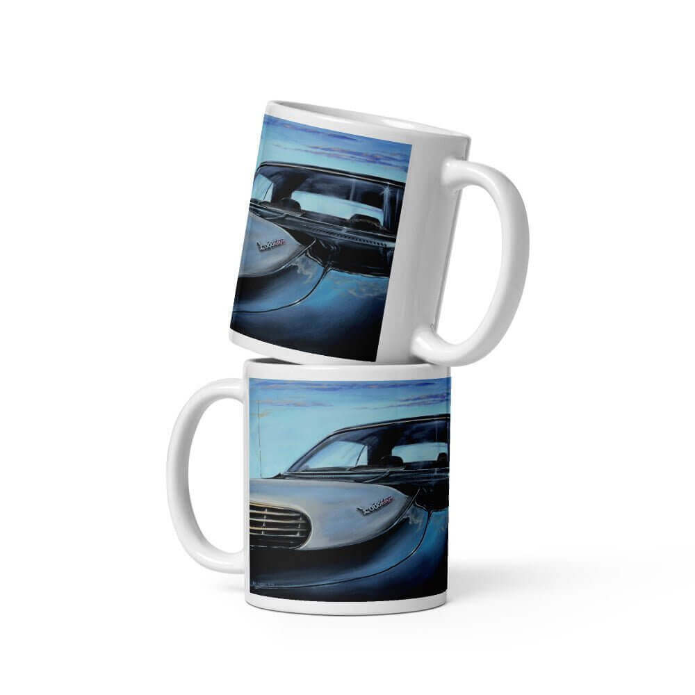 CUDA 440 - 6 - MaddK Studio- White glossy mug adult mug American Made American Muscle coffee mug CUDA 440 CUDA 440 6 pack dishwasher safe mug hand made Handmade MaddK Made In America made in USA mug MUSCLE Muscle Car Muscle Kar Small Business Made