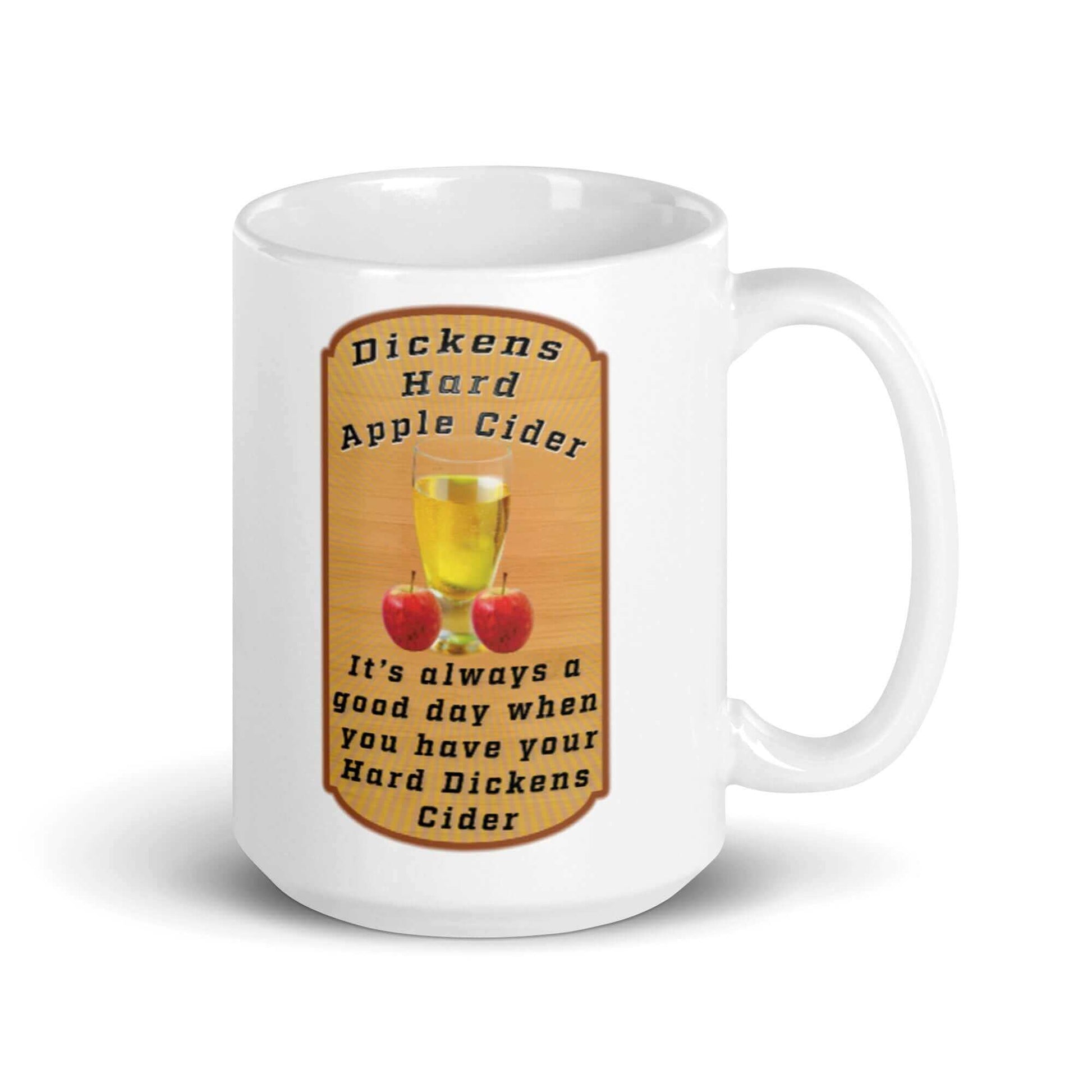 Dickens Hard Apple Cider - White glossy mug - Horrible Designs
