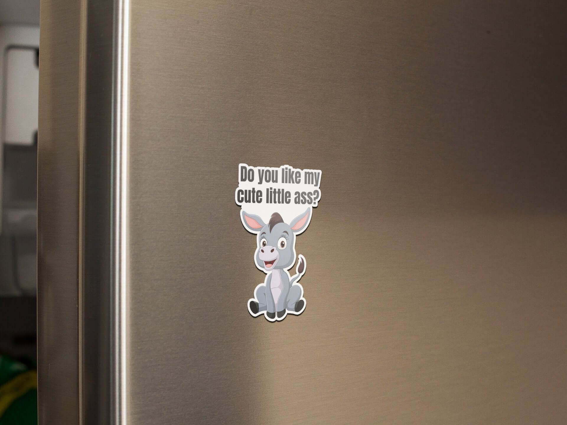 Do you like my little ass? Fridge magnet All ass Boho chic cute donkey family FB Fridge magnet funny gift for mom gift for wife Handmade Home organization Kitchen decor little donkey magnet Magnetic clip Magnetic photo holder Modern design Note holder Office accessory Reminder board Rustic decor Shopping list Strong magnet Unique gift Vintage style