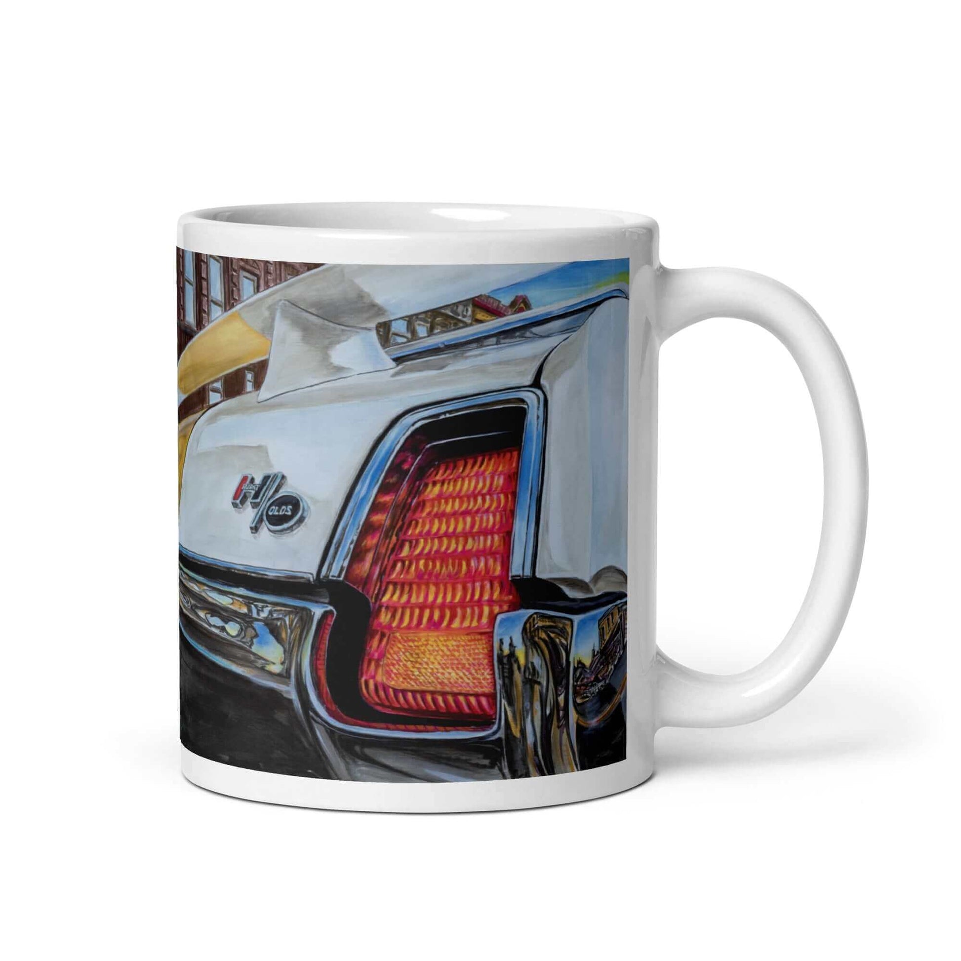 Doctor Olds' Hurst 69 - MaddK Studio- White glossy mug 1970 olds 1970 oldsmobile All American Made American Muscle car classic american car Dr.Hurst FB gas car gasoline car Heatbeat of America large car Made In America made in USA Mucle Car Muscle Car Olds olds 442 Olds Hurts Oldsmobile oldsmobile 442 Race Car Sports car Street Car Vintage Car