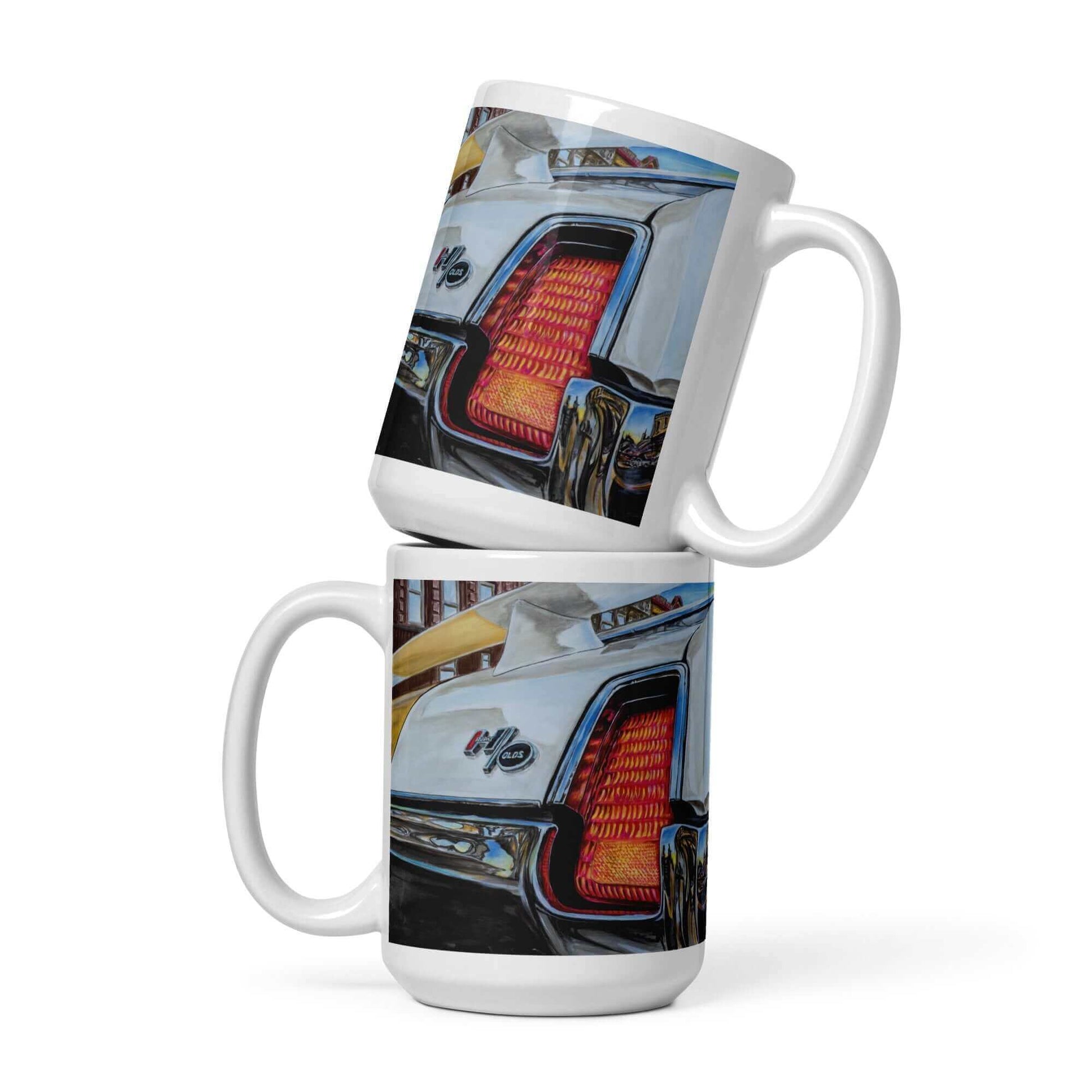 Doctor Olds' Hurst 69 - MaddK Studio- White glossy mug 1970 olds 1970 oldsmobile All American Made American Muscle car classic american car Dr.Hurst FB gas car gasoline car Heatbeat of America large car Made In America made in USA Mucle Car Muscle Car Olds olds 442 Olds Hurts Oldsmobile oldsmobile 442 Race Car Sports car Street Car Vintage Car