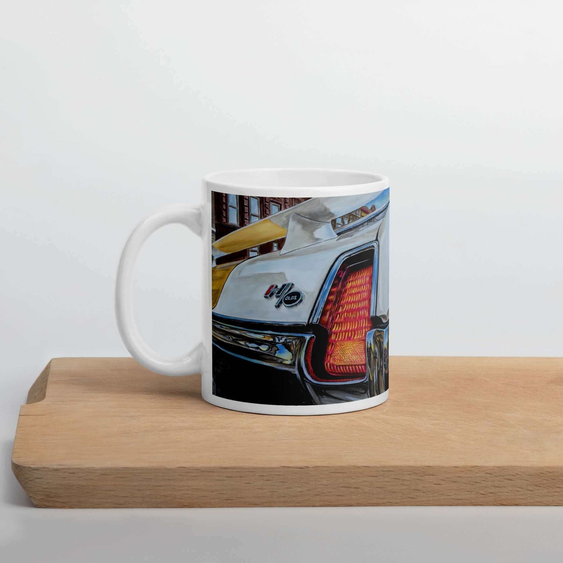 Doctor Olds' Hurst 69 - MaddK Studio- White glossy mug 1970 olds 1970 oldsmobile All American Made American Muscle car classic american car Dr.Hurst FB gas car gasoline car Heatbeat of America large car Made In America made in USA Mucle Car Muscle Car Olds olds 442 Olds Hurts Oldsmobile oldsmobile 442 Race Car Sports car Street Car Vintage Car