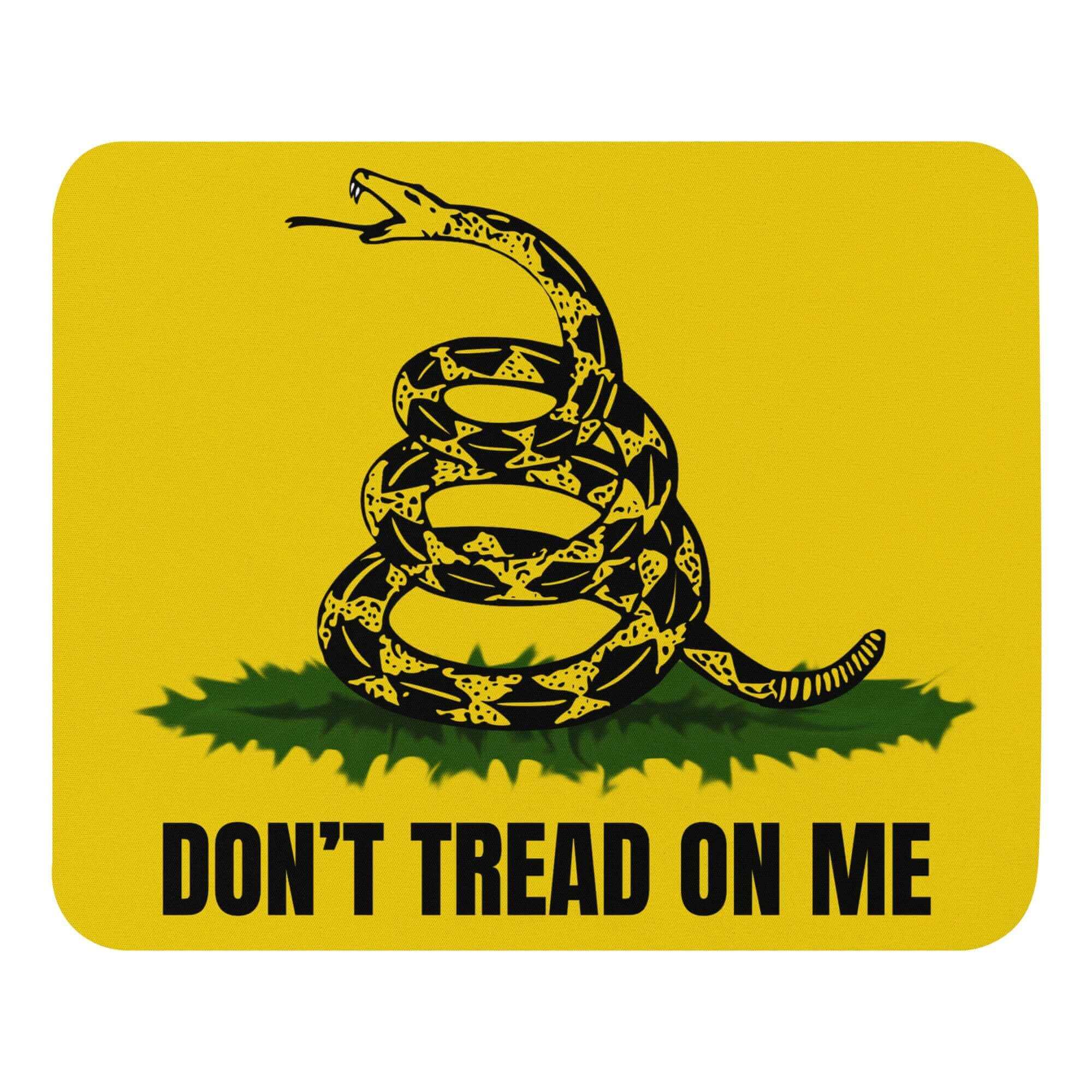 Don't Tread On Me Vinyl Decal - Medium Gold Die-Cut Sticker For Car, Laptop, Window