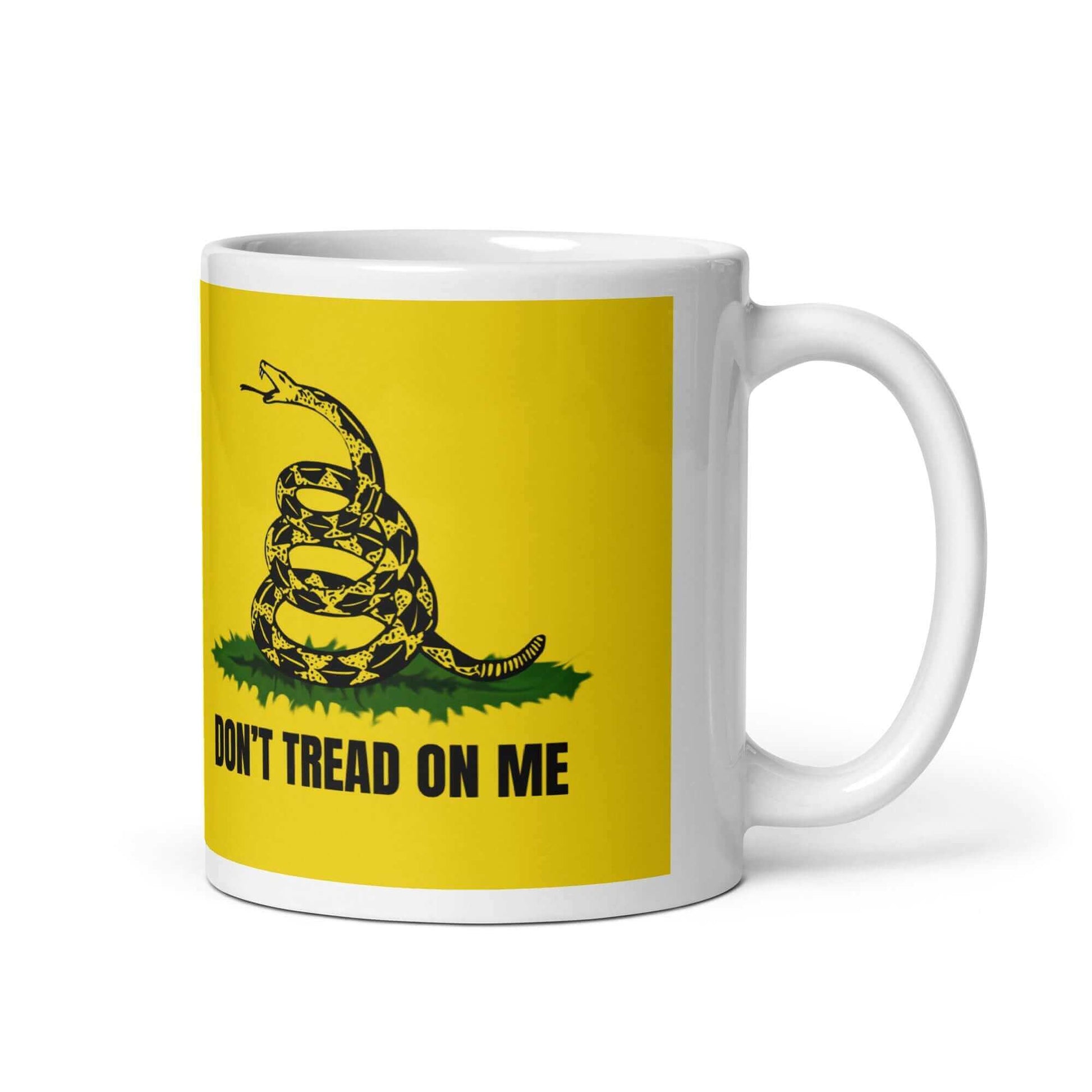 Don't tread on me - White glossy mug - Horrible Designs