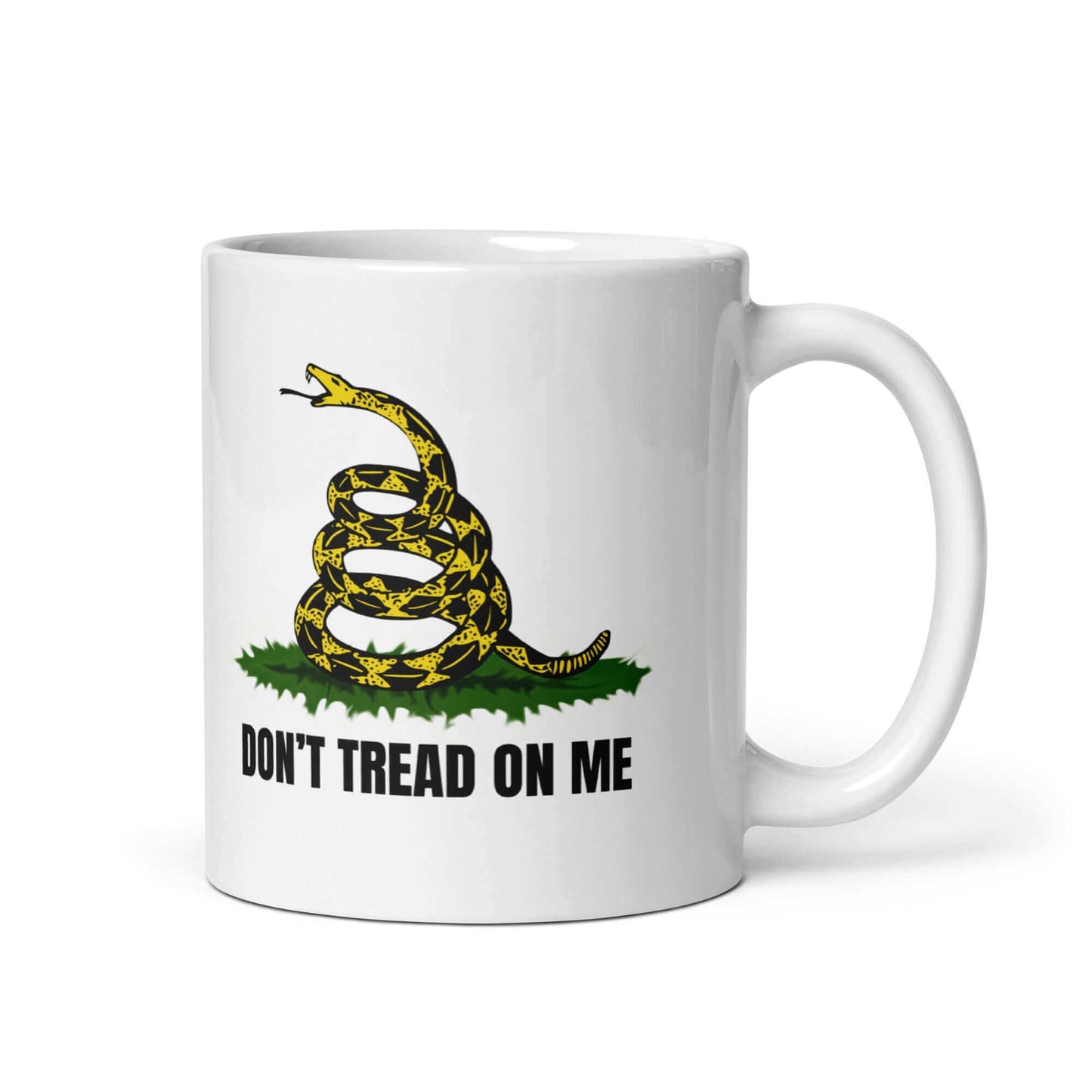 Don't tread on me - White glossy mug - Horrible Designs
