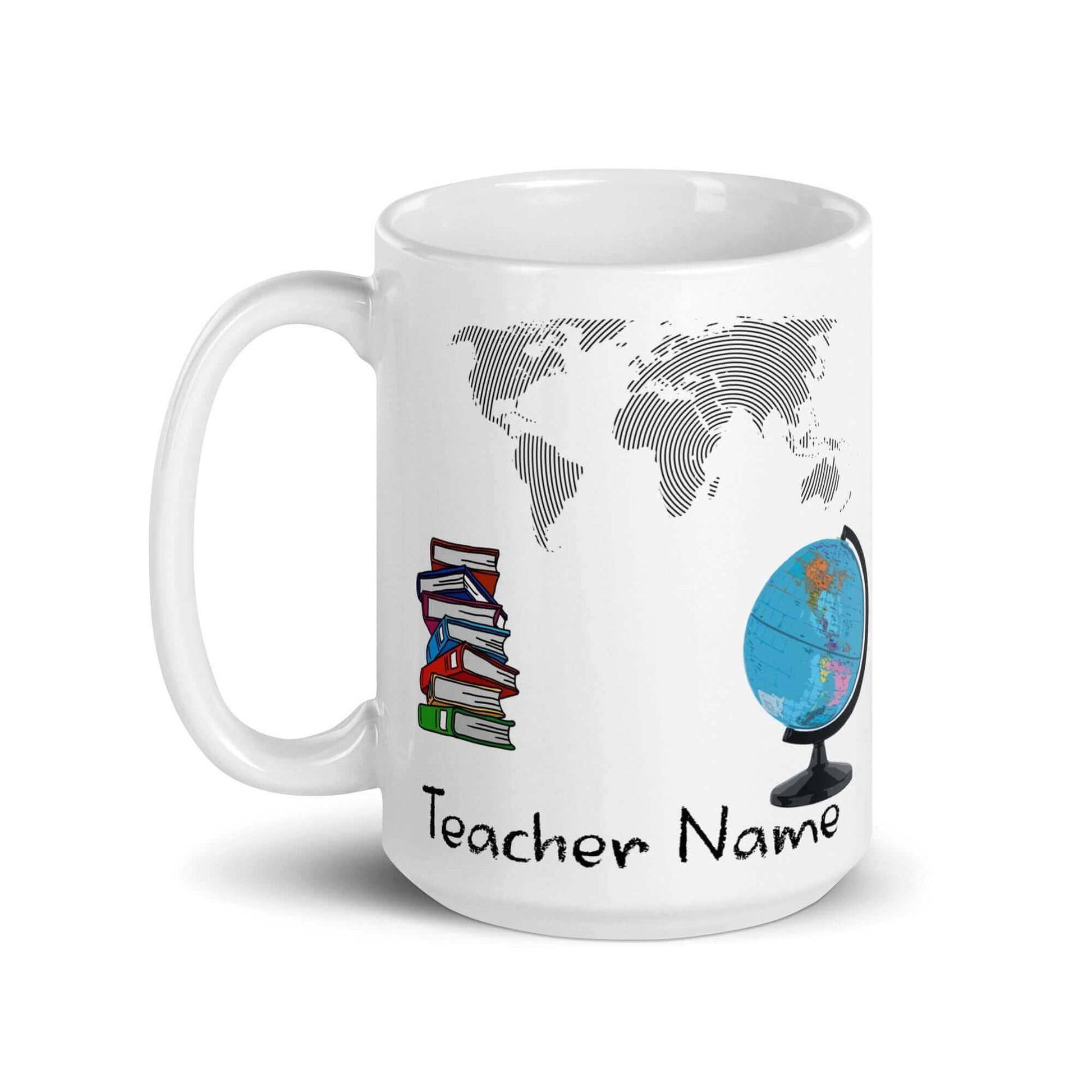Geography / Social Studies Teacher - White glossy mug - Horrible Designs