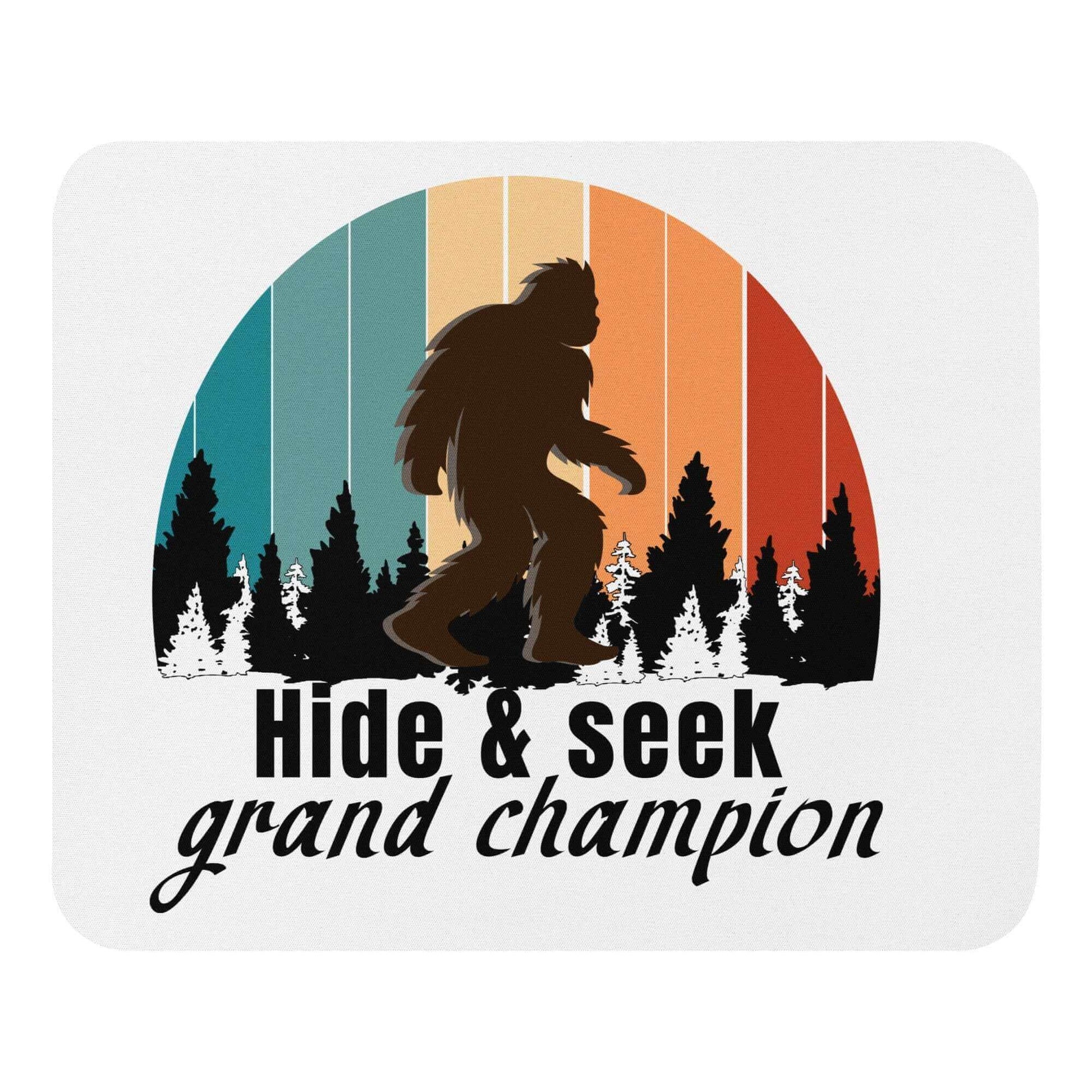 Hide and seek grand champion - Mouse pad - Horrible Designs