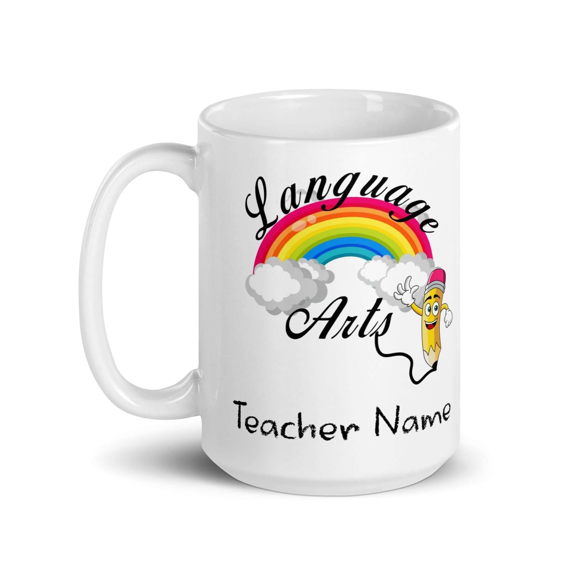 Language Arts Teacher - White glossy mug All end of year FB school teacher teacher appreciation teacher gift