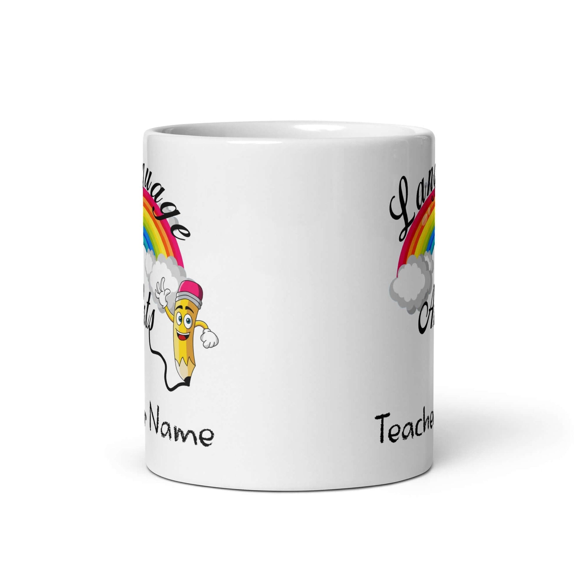 Language Arts Teacher - White glossy mug All end of year FB school teacher teacher appreciation teacher gift