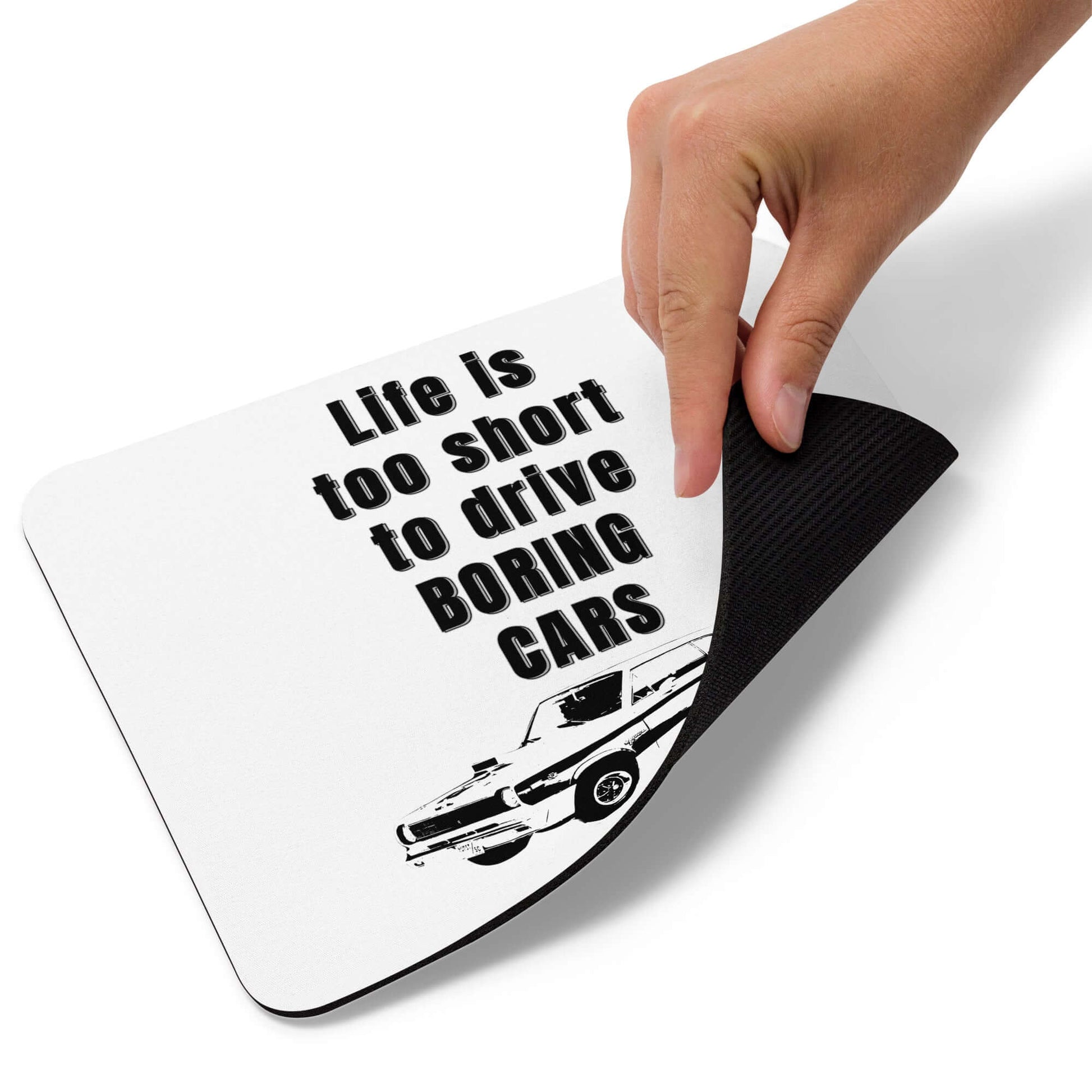 Life is too short to be driving boring cars - 1969 AMC Rambler - Mouse pad - Horrible Designs