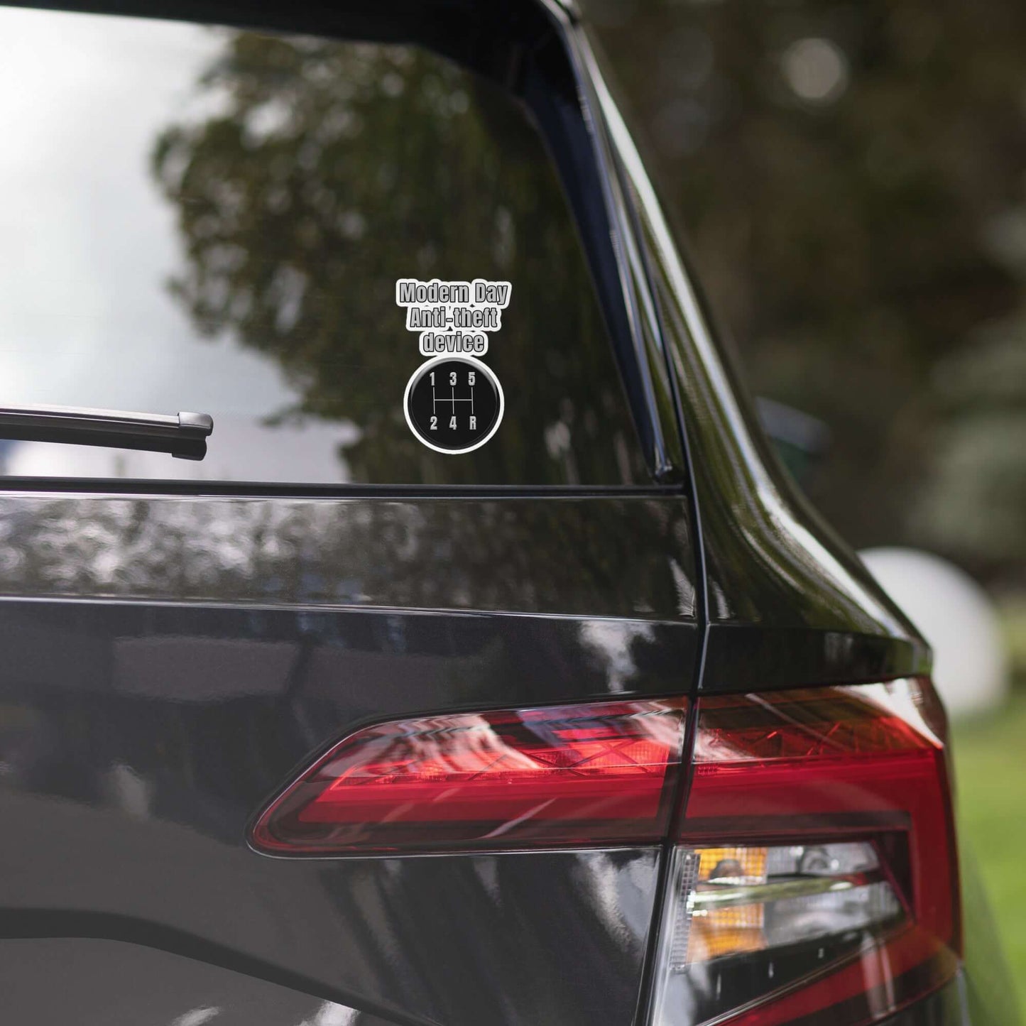 Modern Day Anti-theft device Bubble-free stickers All anti-theft car jack car jacking FB funny sticker manual transmission meme sticker millenial minneapolis stick shift sticker vinyl sticker water proof sticker zennial