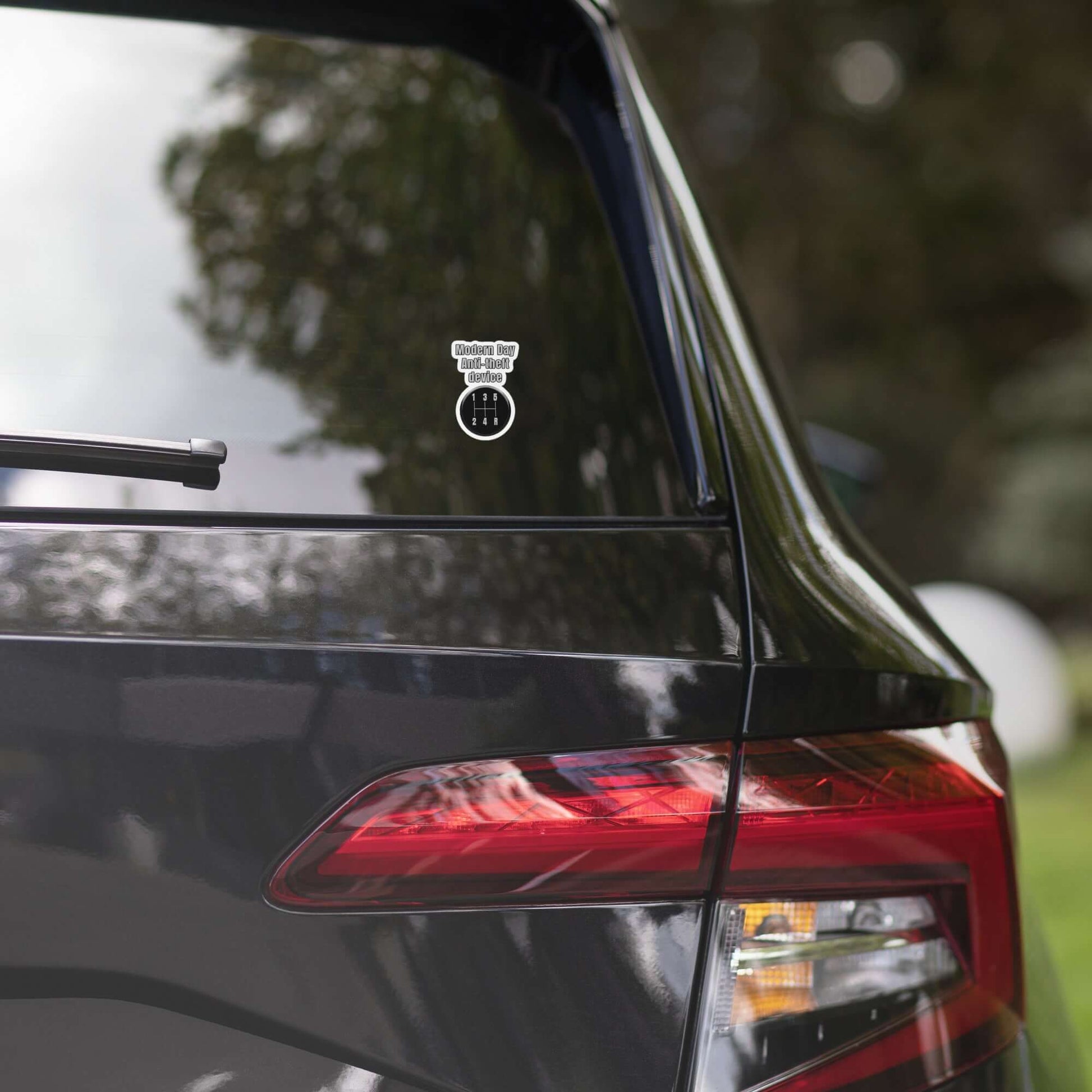 Modern Day Anti-theft device Bubble-free stickers All anti-theft car jack car jacking FB funny sticker manual transmission meme sticker millenial minneapolis stick shift sticker vinyl sticker water proof sticker zennial