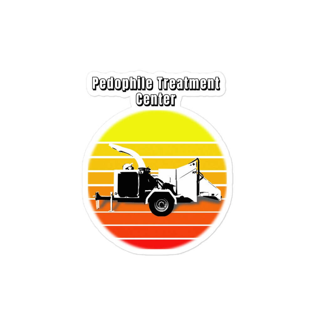 Pedophile Treatment Center - Bubble-free stickers Epstein funny sticker MAP meme sticker Minor Attracted Person PEDO Pedophile sticker vinyl sticker water proof sticker
