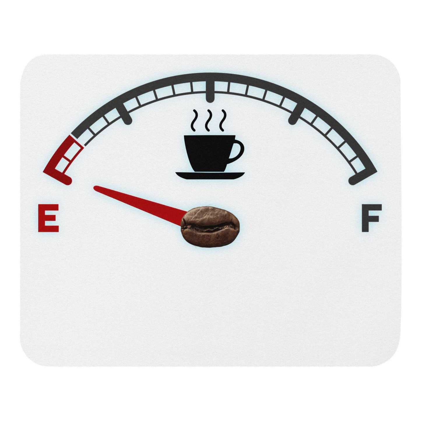 Running on empty, I NEED COFFEE! - Mouse pad - Horrible Designs